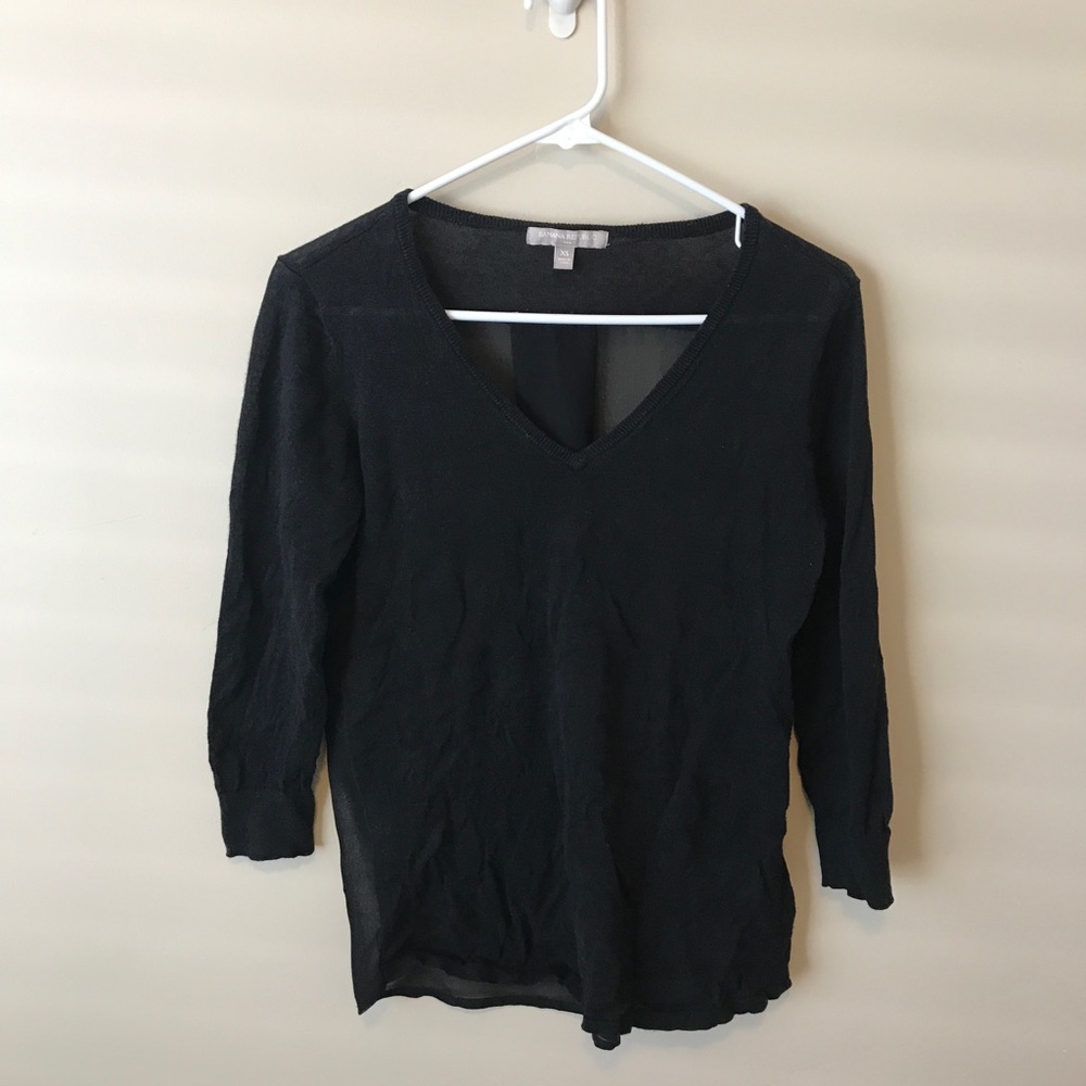 Banana Republic Black Lightweight Sweater
